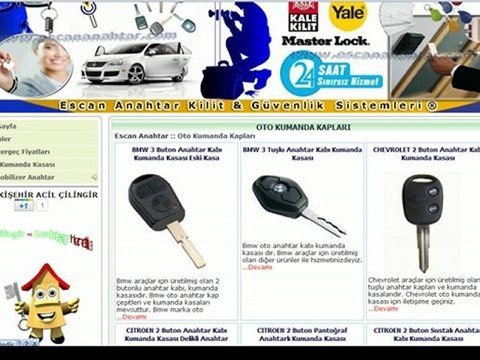 citroen 2 buton oto anahtar kabı kumanda kasası CİTROEN XSARA PİCASSA SAXO kumanda kasası escan anahtar da