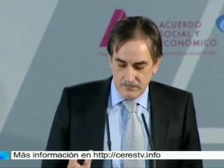 Valeriano Gómez: "No es sólo un gran acuerdo, es un buen acuerdo para toda la sociedad española"