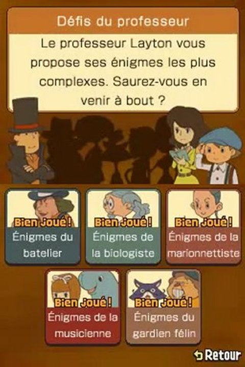 [17/17] Soluce Professeur Layton et l'appel du spectre (P.L.4): DEFIS DU PROFESSEUR