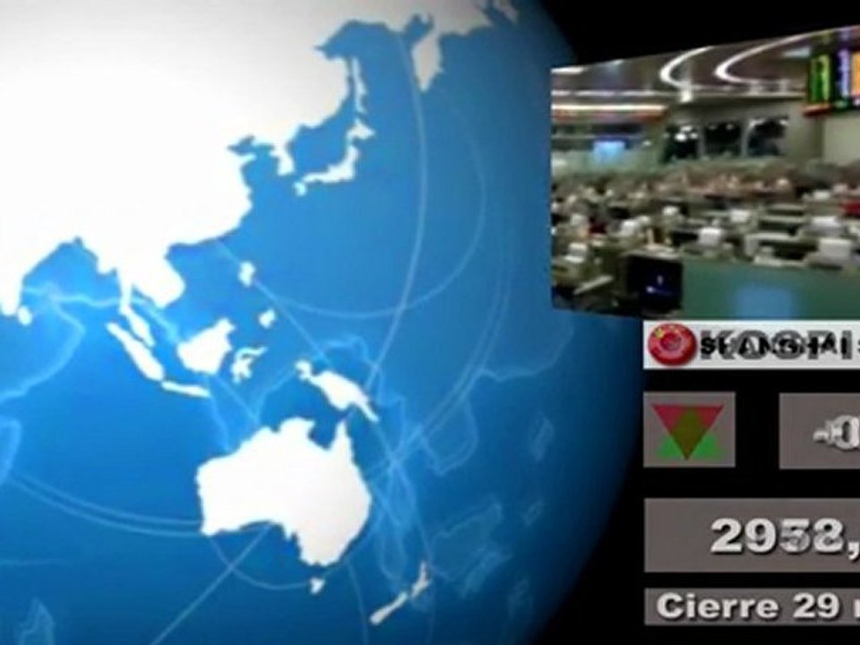 Bolsas; Mercados internacionales (EEUU, Asia, Europa) cierre lunes 28 y media sesión martes 29