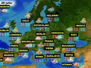 El tiempo en Europa, por países, previsión del jueves 28 y viernes 29 de julio