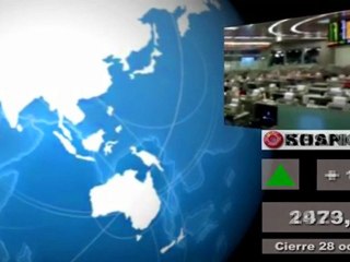 Bolsas; Mercados internacionales: Cierre jueves 27 y media sesión viernes 28 de octubre