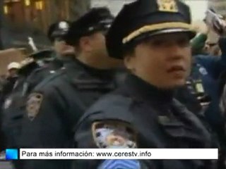 Los 'indignados' de EE.UU. toman el puente de Brooklyn