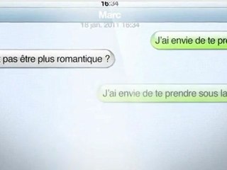 Pub du film l'amour dure 3 ans - les sms