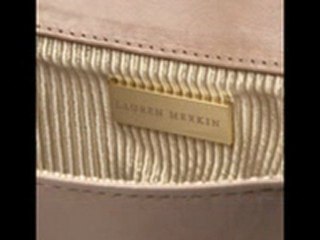 Lauren Merkin Diana Glossy Lambskin Studded Flap Clutch