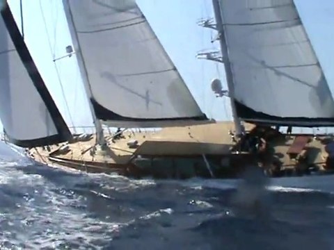 Caique Goélette sous voile lors d'une régate à Bodrum : 11 noeuds !