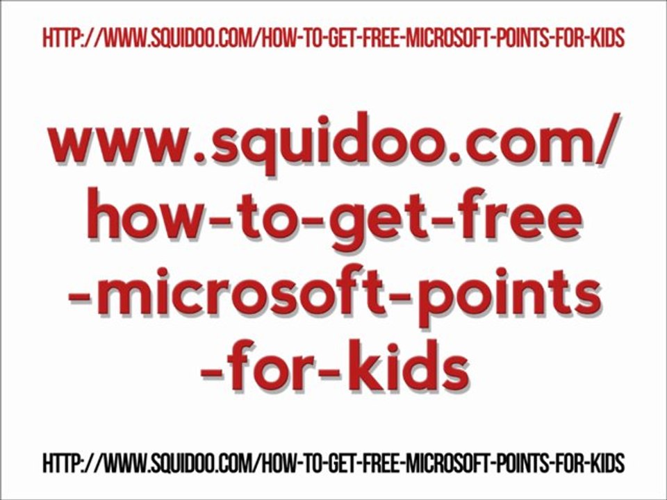 How to get FREE Microsoft Points - For Kids!!