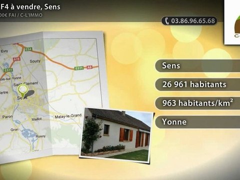 Maison F4 à vendre, Sens