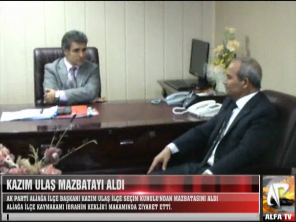 Kazım Ulaş Mazbatayı Aldı
