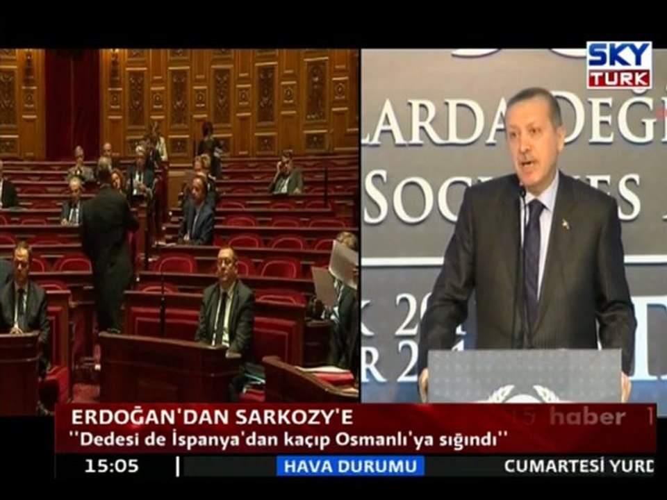 Erdoğan'dan Sarkozy'e