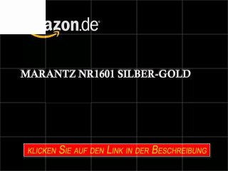 Marantz NR1601 silber-gold