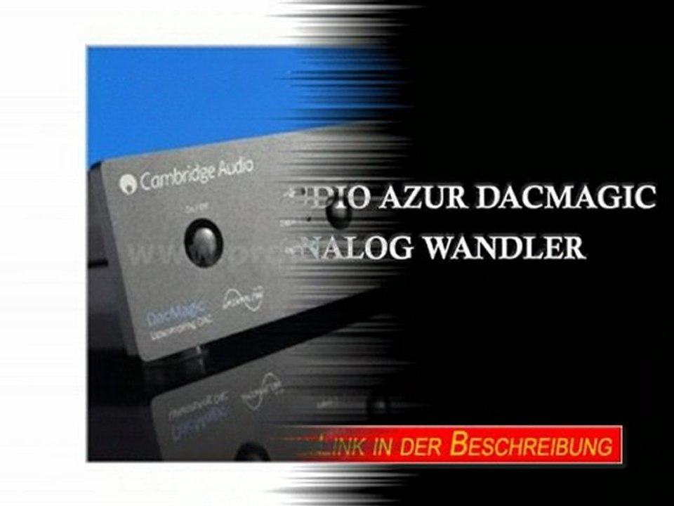 Cambridge Audio Azur DacMagic D/A Digital Analog Wandler Schwarz