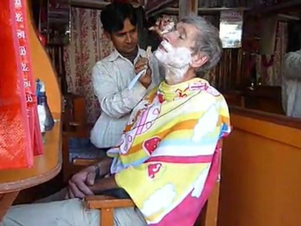 chez le barbier à katmandou