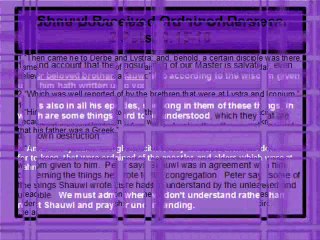 THE TRUTH ABOUT THE APOSTLE PAUL SHAUWL