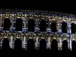 Projection d'images Noël 2011