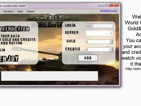 World Of Tanks Gold & Credits Adder + PROOF