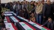 Mass funeral in Syria for suicide bombing victims
