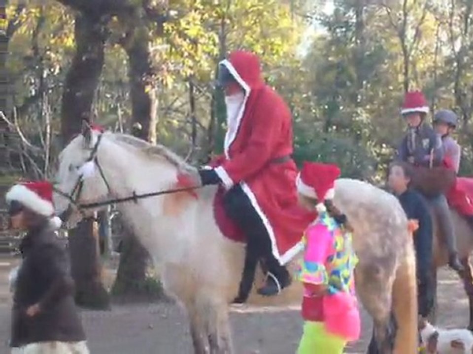 l'arrivée du Père Noël à la Loubière