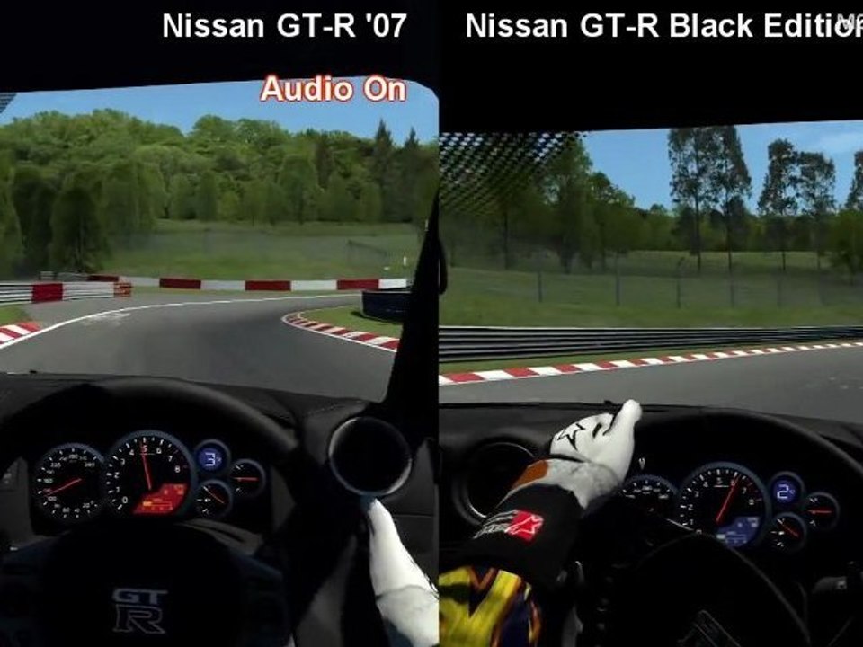 Gran Turismo 5 - Nissan GT-R '07 vs Nissan GT-R Black Edition '12 - Nordschleife Comparison