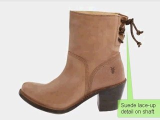 FRYE CARMEN SHORT BACK LACE BOOTS