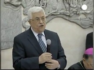 A Bethléem, Mahmoud Abbas prie pour la paix