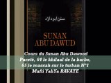 81. Cours du Sunan Abu Dawood Pureté, 64 le khilaal de la barbe, 65 le massah sur le turban N°1