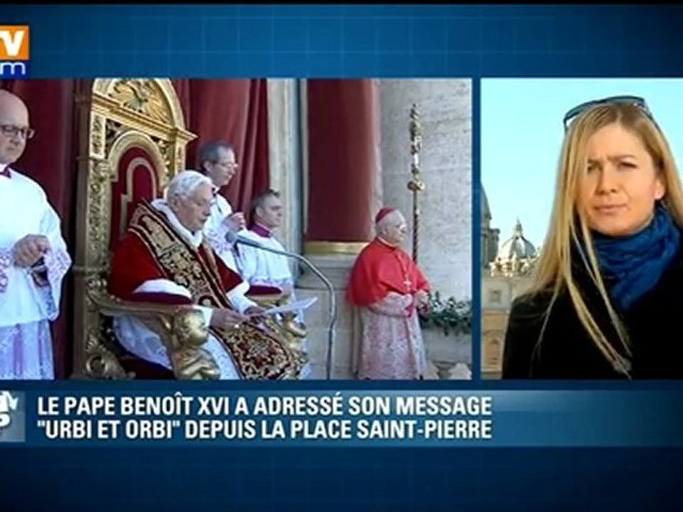 Le pape Benoît XVI a adressé son message urbi et orbi