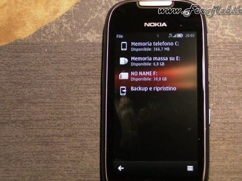 Nokia 701 - Demo compatibilità microSDHC