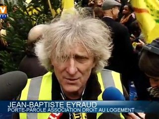 "Petit Noël des sans-abri" devant le ministère du Logement