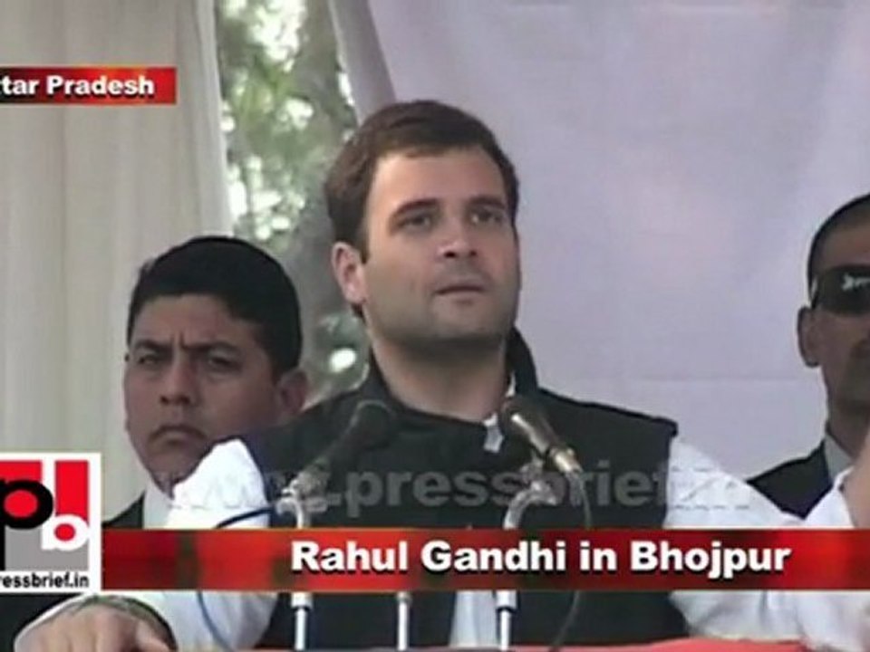 Congress Leader Rahul Gandhi in Bhojpur (U.P) Part 13
