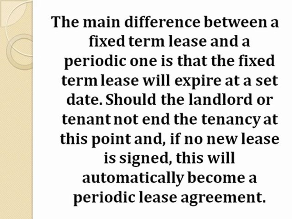 Tenancy Agreements – A Basic Explanation