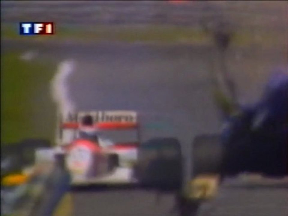 Formule 1 Portugal 1992 Huge crash Patrese en français (TF1)