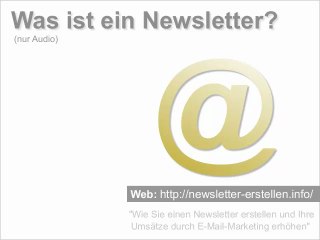 Was ist ein Newsletter?