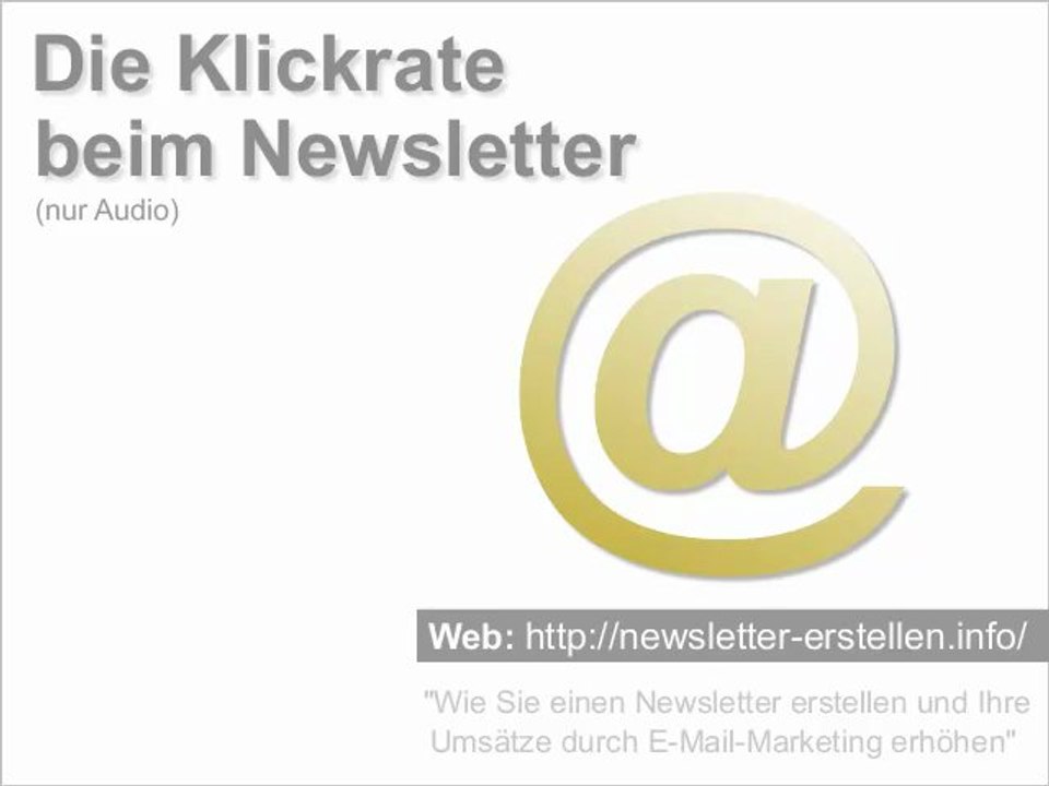 Wie sie die klickrate beim newsletter optimieren