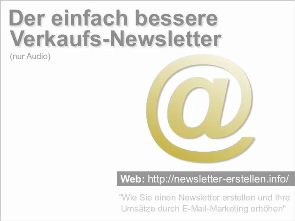Der bessere Verkaufs-Newsletter bei E-Mail-Marketing
