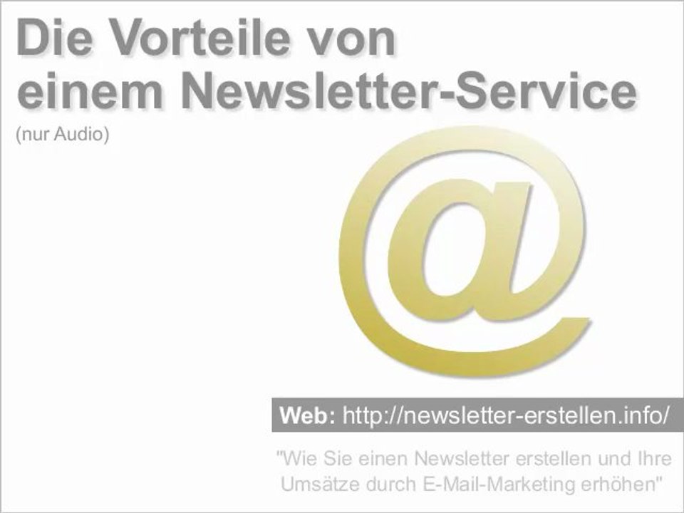 Wieso einen Newsletter-Service nutzen?