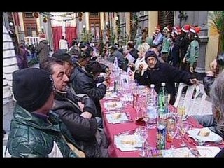Napoli - La Camera di Commercio con i poveri