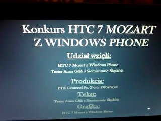 Zakończenie testu HTC 7 Mozart WP