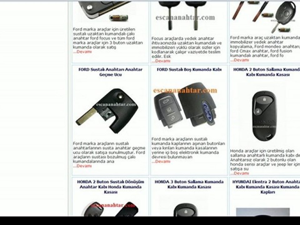 Opel combo corsa oto anahtarı kumanda kabı anahtar kumanda kasası escan anahtar da