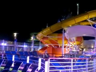 Pool deck at night on norwegian epic18102011232