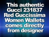 Gucci Wallets Red Guccissima women 231837