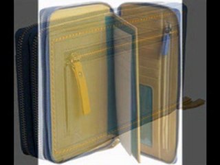 Tusk Capri Double-Zip Checkbook Wallet