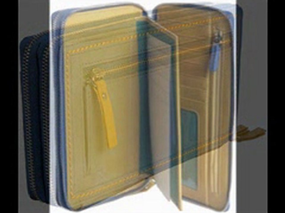 Tusk Capri Double-Zip Checkbook Wallet