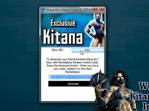 Mortal Kombat 9 Kitana Unlock Code Free on Xbox 360, PS3
