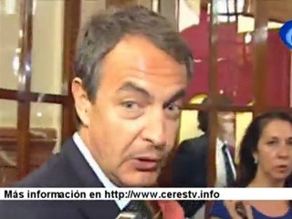 Zapatero, "bastante" satisfecho del primer día de debate