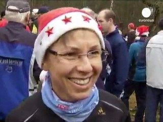 Germany's goose runners get rid of festive flab
