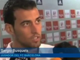Supercopa: Los jugadores del Barça tras el partido