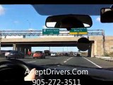 Driving Instructor Mississauga - Sample Lesson - Student Driving - High-Way Instruction