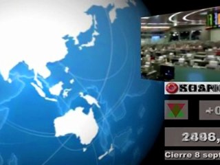 Bolsas; Mercados internacionales: Cierre miércoles 7 y media sesión jueves 8 de septiembre