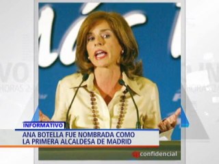 Ana Botella es nombrada como la primera alcaldesa de Madrid - NTN24.com